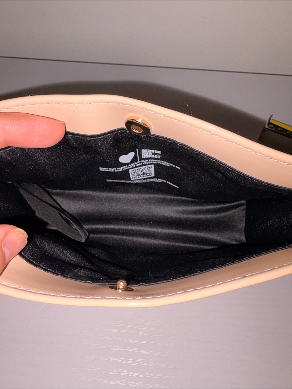 YSL Beaute Patent Leather Pouch in Nude - Picture 3 of 5